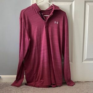 Under Armour Men's Burgundy Polo Shirt